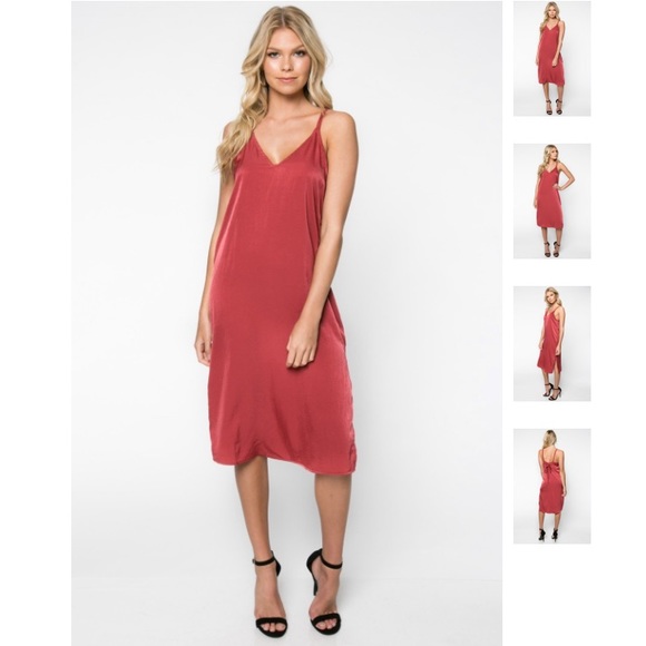 Every Midi Dress in Rust - Picture 1 of 7